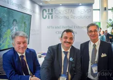 Crystal Hemp Pharma Revolution. From the left: Prof. Antonio Mazzucco, Pietro Paolo Crocetta and Amos Radian