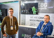 Lukas Roeth (left) and Sergio Martinez Bejan (right) with the seed company BBG Projects were at the company's booth
