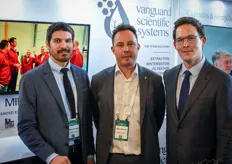 Extraction systems by Vanguard Scientific Systems. From the right: Matthew Anderson, Slaur Kurucu and Pablo Quiroga
