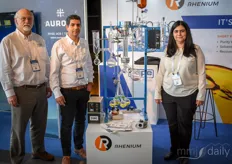 A CBD extraction machine presented by Rhenium/ From the left: Dean Seagal, Yaniv Malka and Anna Abayev