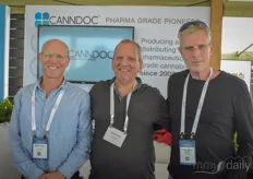 Alon Granot & his colleagues with CannDoc, one of the Israeli licensed producers of cannabis-based products