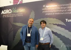 From the left: Rafael Rey Sanchez and Alejandro Fagin with Agropharm