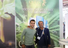 Royal Queen Seeds participated in the exhibition too, showing the vast array of strains the company offers. In the picture, from the left, Shai and Boy Ramsahai